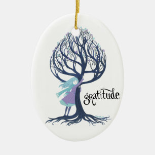 Enfeites de natal da "gratitude"