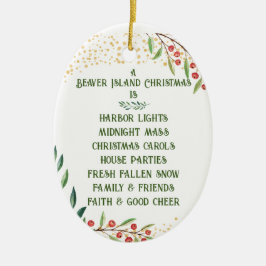 Enfeites de natal da Ilha Beaver