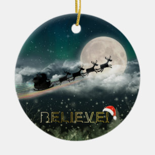 Enfeites de natal da pista noturna dos papais noei