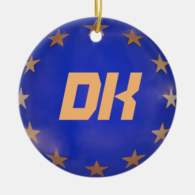 Enfeites de natal da União Europeia Dinamarca (Frente)