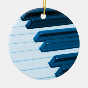 Enfeites de natal das chaves do piano ou do órgã