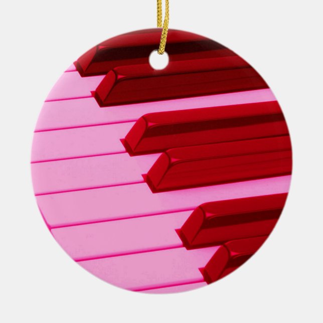 Enfeites de natal das chaves do piano ou do órgão (Frente)