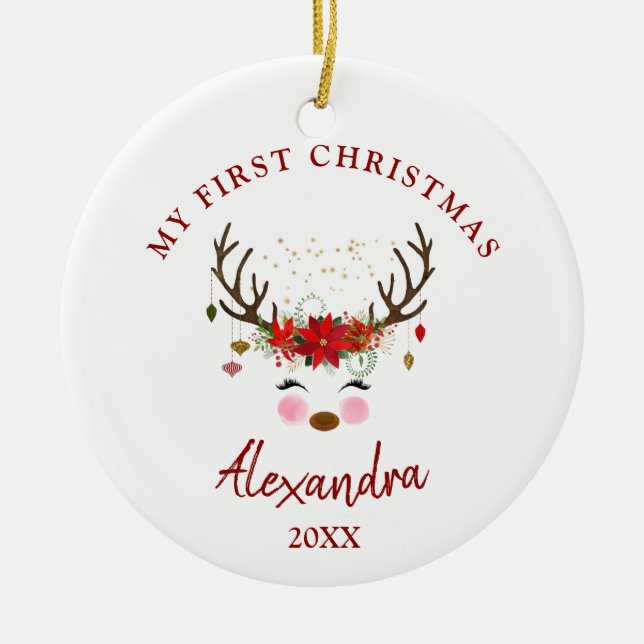 Enfeites de natal De 1rua De Rêrena Cuta (Frente)