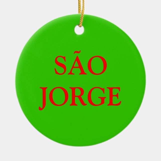 Enfeites de natal de Açores SÃO JORGE (Frente)