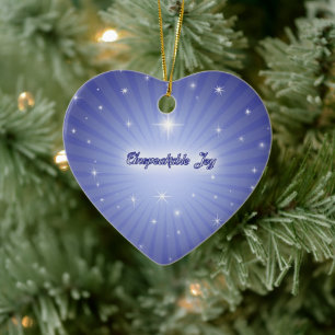 Enfeites de natal de alegria indescritível