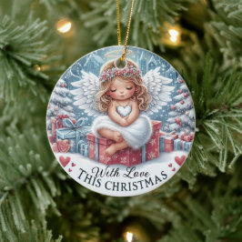 Enfeites de natal de anjo, ornamento de Natal