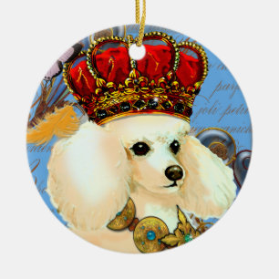 Enfeites de natal de Apricot Cream Poodle King