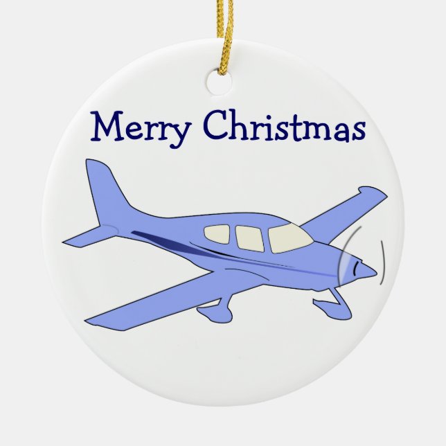 Enfeites de natal de avião (Frente)