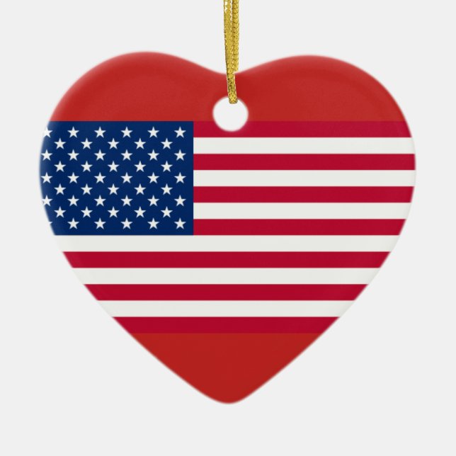 Enfeites de natal de bandeira americano (Frente)