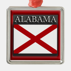 Enfeites de natal de Bandeira do Estado do Alabama