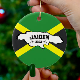Enfeites de natal de Bandeira Jamaicano na Jamaica