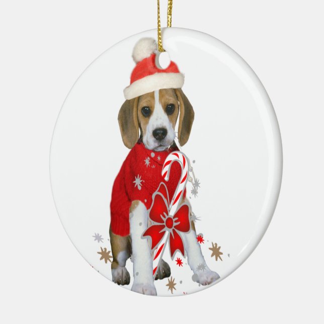 Enfeites de natal de Beagle Puppy (Esquerda)