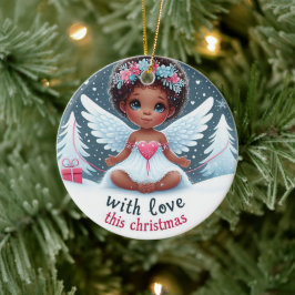 Enfeites de natal de bebê anjo adorável