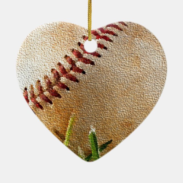 Enfeites de natal de beisebol (Verso)