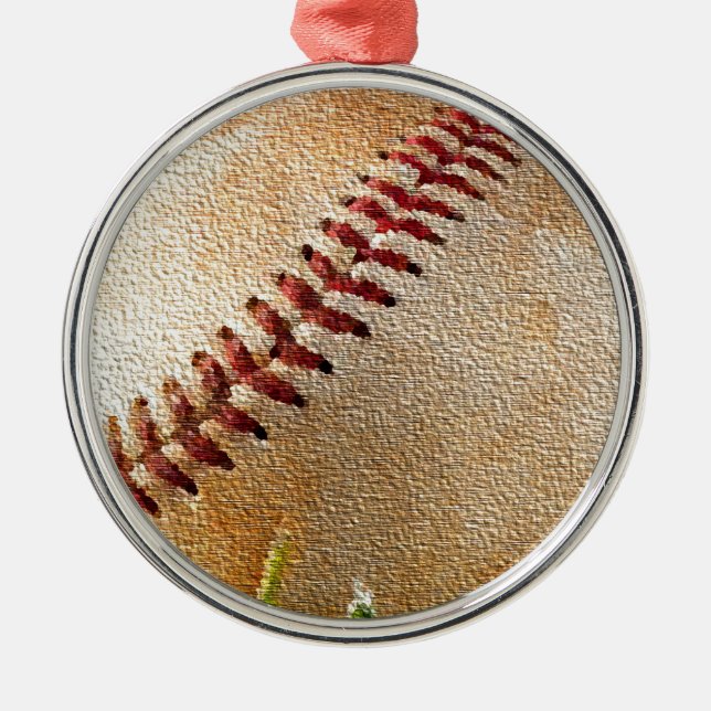 Enfeites de natal de beisebol (Frente)