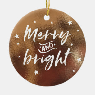 Enfeites de natal de bronze com foto personalizada