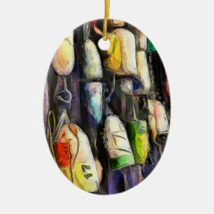 Enfeites de natal de Buoys de Pesca