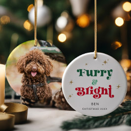 Enfeites de natal de Cães Foto de Pet Furry e Brig