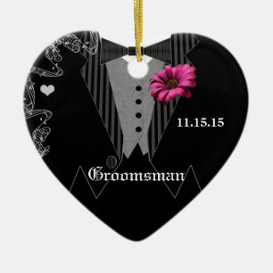 Enfeites de natal de Casamento Gerber Rosa-padrinh