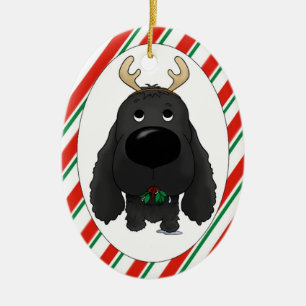 Enfeites de natal de cocker spaniel