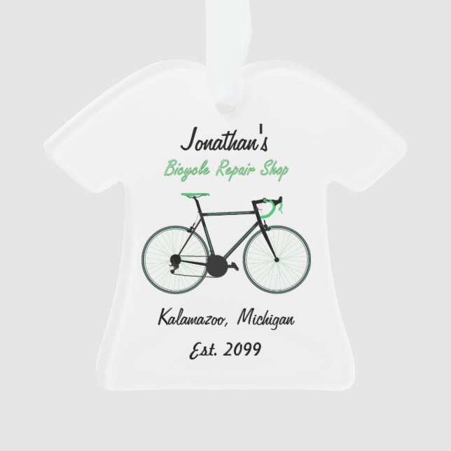 Enfeites de natal de Compro de Reparo de Bicicleta (Frente)