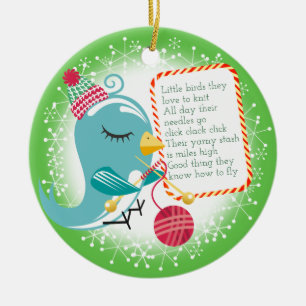 Enfeites de natal de confecção de malhas do poem