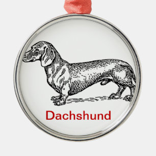 Enfeites de natal de Dachsie do Dachshund