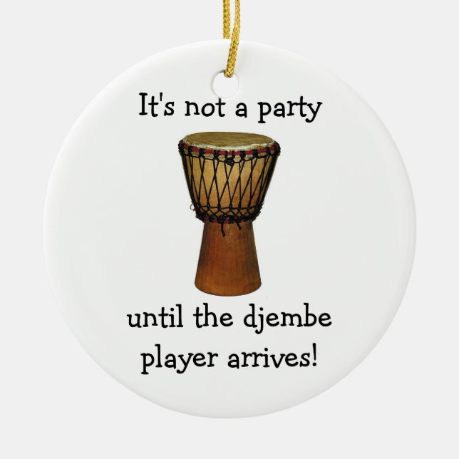 Enfeites de natal de DJEMBE (Frente)