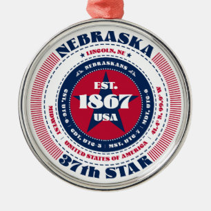 Enfeites de natal de Estado do Nebraska 37th