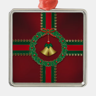 Enfeites de natal de estrelas e tiras