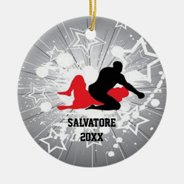 Enfeites de natal de explosão dos lutadores da (Frente)