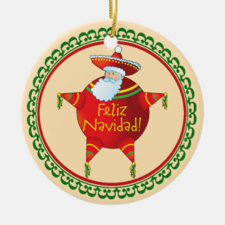 Enfeites de natal de Feliz Navidad