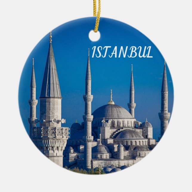 Enfeites de natal de férias em Istambul (Frente)