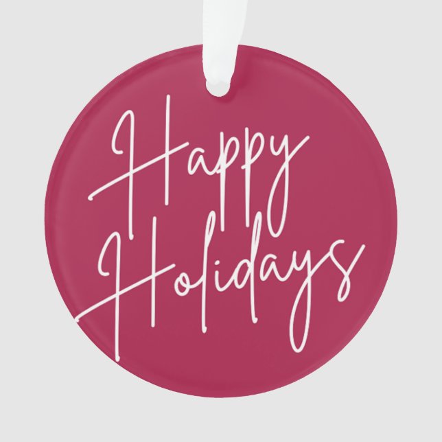 Enfeites de natal DE FÉRIAS FELIZES (Frente)