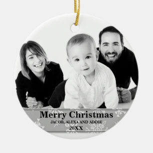 Enfeites de natal de Fotografia do Flocos de Neve