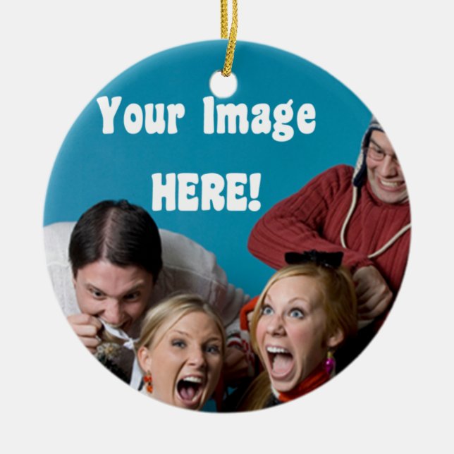 Enfeites de natal de fotos (Frente)