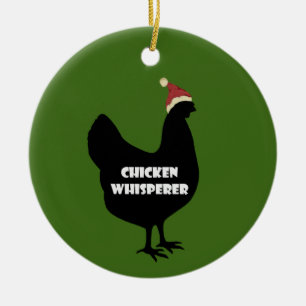 Enfeites de natal de frango