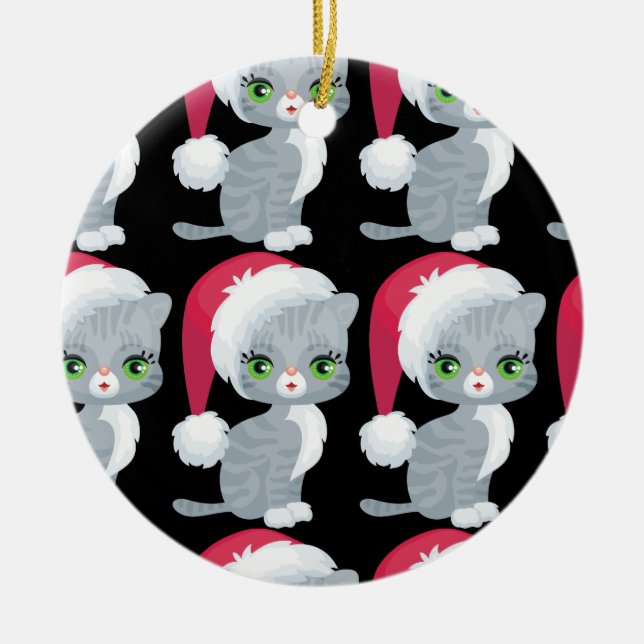 Enfeites de natal de Gato Bonito (Frente)