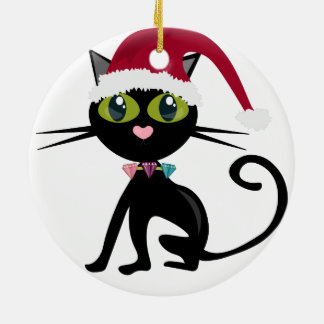 Enfeites de natal de Gato Preto