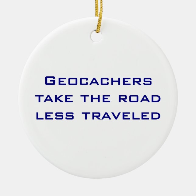 Enfeites de natal de Geocachers (Frente)