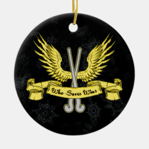 Enfeites de natal de Goalie de Hockey