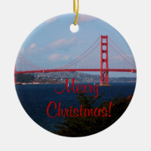 Enfeites de natal de golden gate bridge