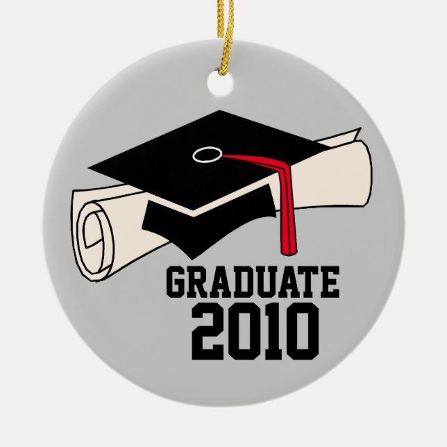 Enfeites de natal de Graduação Personalizável (Frente)
