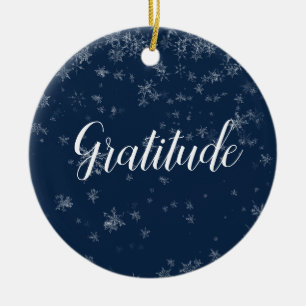 Enfeites de natal de Gratidão