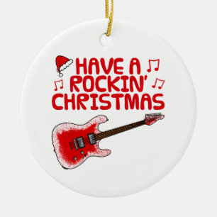 Enfeites de natal de Guitarista Elétrico