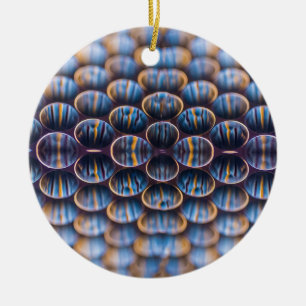 Enfeites de natal de Honeycomb