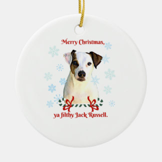 Enfeites de natal de Jack Russell