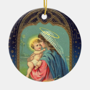 Enfeites de natal de Jesus da Virgem Maria e do