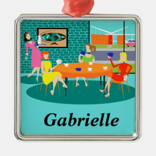 Enfeites de natal de Jogo Carta Semanal das Mulher