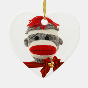 Enfeites de natal DE MACACO SOCK PERSONALIZADO